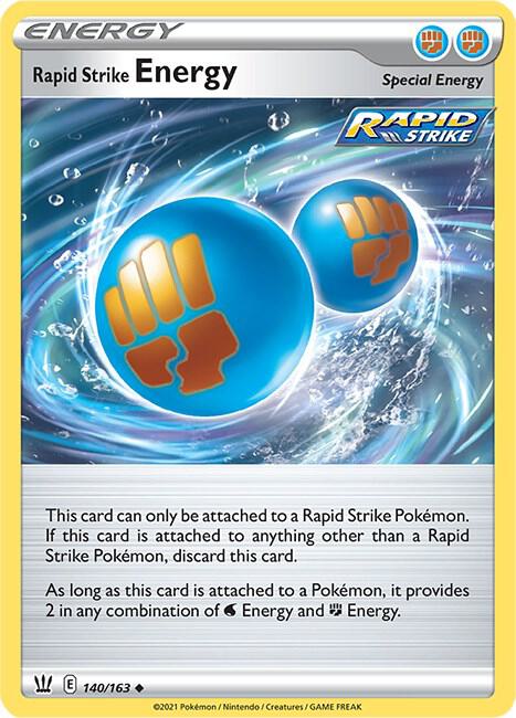 Rapid Strike Energy 140/163 Uncommon Battle Styles Pokémon card