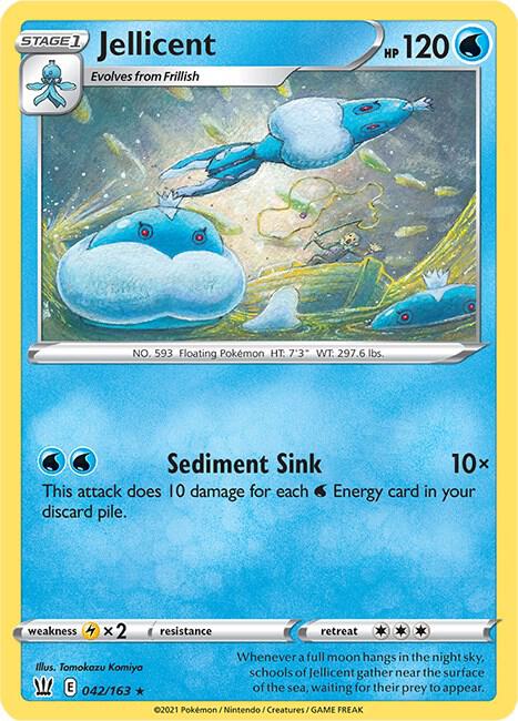 Jellicent 042/163 Rare Battle Styles Pokémon card