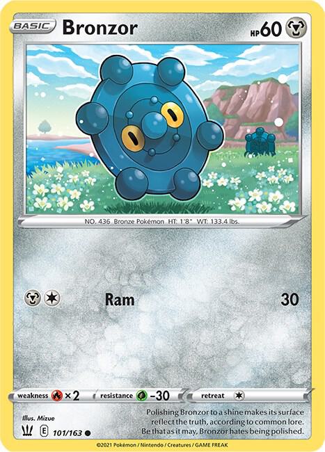 Bronzor 101/163 Common Battle Styles Pokémon card