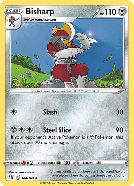 Bisharp 104/163 Uncommon Battle Styles Pokémon card