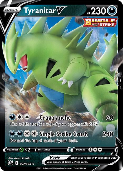 Tyranitar V - 097/163 Ultra Rare SWSH05: Battle Styles