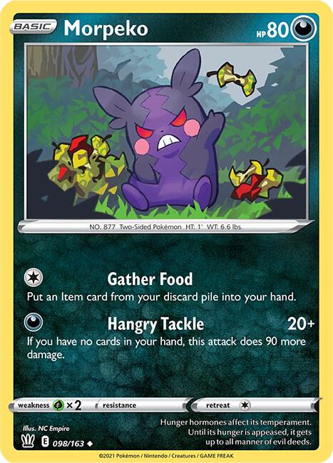 Morpeko 098/163 Uncommon Battle Styles Pokémon card