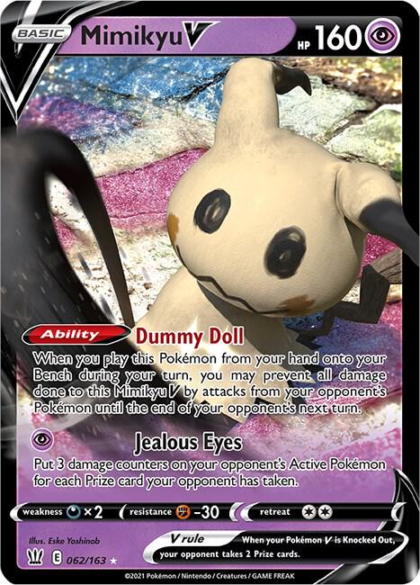 Mimikyu V 062/163 Ultra Rare Battle Styles Pokémon card