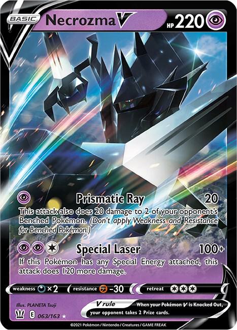 Necrozma V 063/163 Ultra Rare Battle Styles Pokémon card