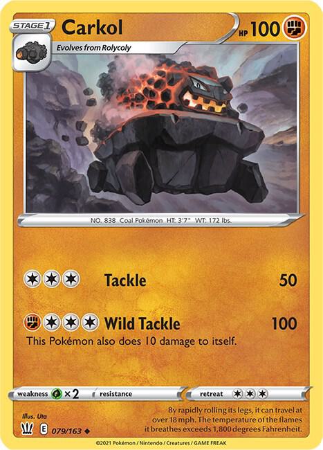 Carkol 079/163 Uncommon Battle Styles Pokémon card