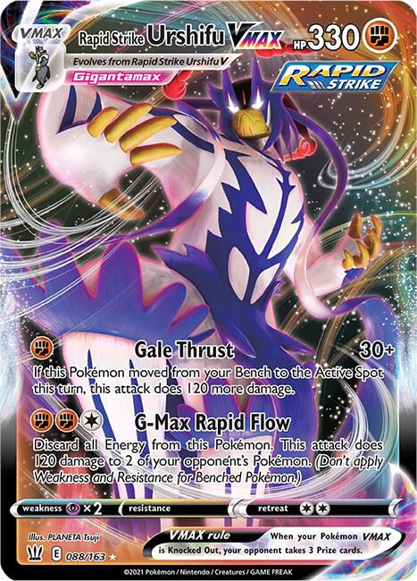 Rapid Strike Urshifu VMAX 088/163 Ultra Rare Battle Styles Pokémon card