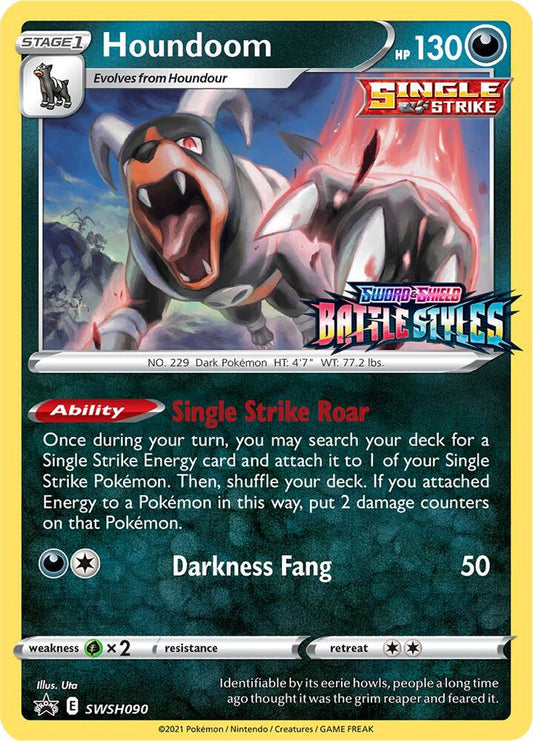 Houndoom - SWSH090 (Prerelease) SWSH090 Promo Sword & Shield Promo Cards Pokémon card