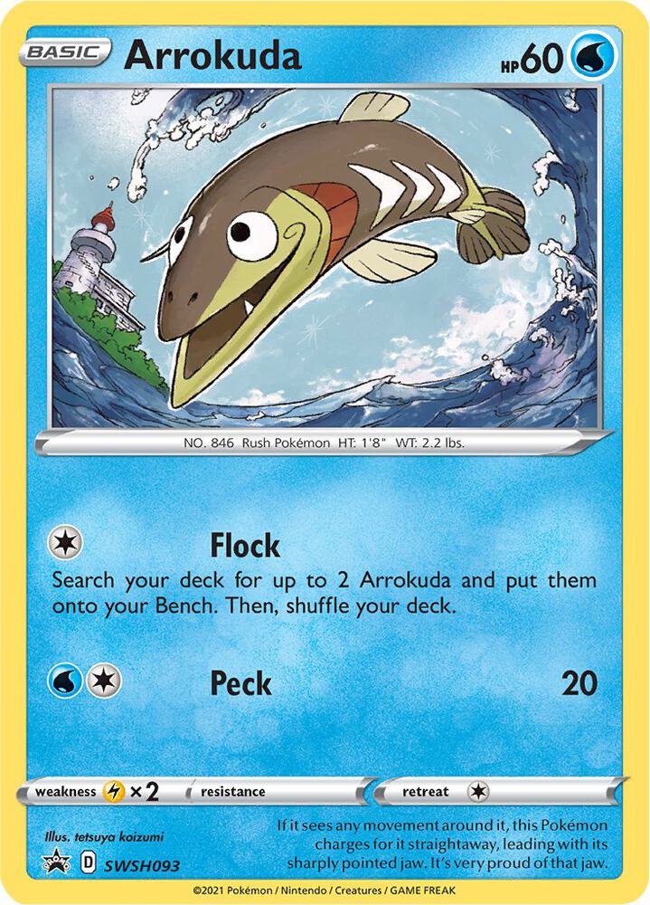 Arrokuda - SWSH093 - SWSH093 Promo SWSH: Sword & Shield Promo Cards