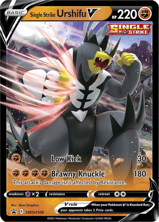 Single Strike Urshifu V - SWSH106 SWSH106 Promo Sword & Shield Promo Cards Pokémon card