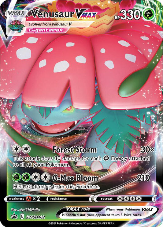 Venusaur VMAX - SWSH102 SWSH102 Promo Sword & Shield Promo Cards Pokémon card