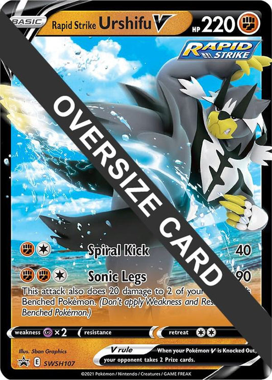 Rapid Strike Urshifu V - SWSH107 - SWSH107 Promo Jumbo Cards