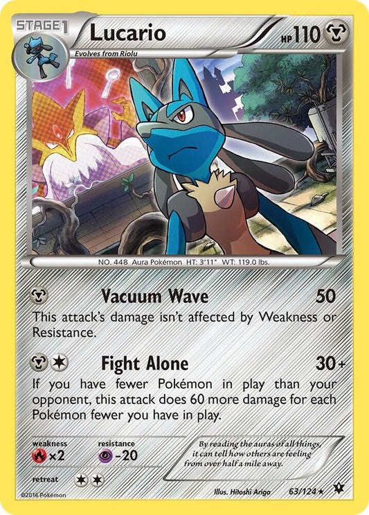 Lucario - 63/124 (Cosmos Holo) 063/124 Promo Miscellaneous Cards & Products Pokémon card