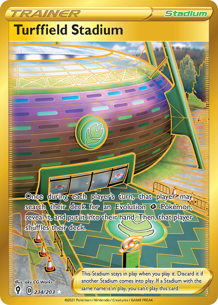 Turffield Stadium 234/203 Rare Secret Evolving Skies