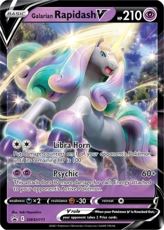 Galarian Rapidash V - SWSH111 SWSH111 Promo Sword & Shield Promo Cards Pokémon card