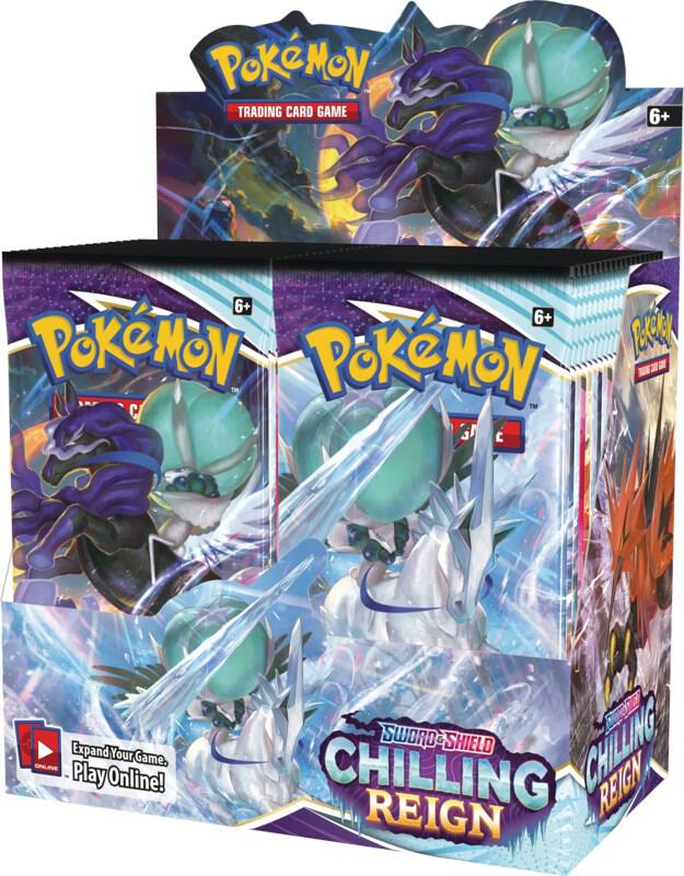 Chilling Reign Booster Box Pokémon card