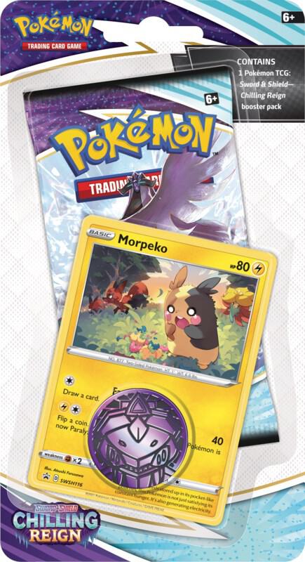Chilling Reign Single Pack Blister [Morpeko] Pokémon card