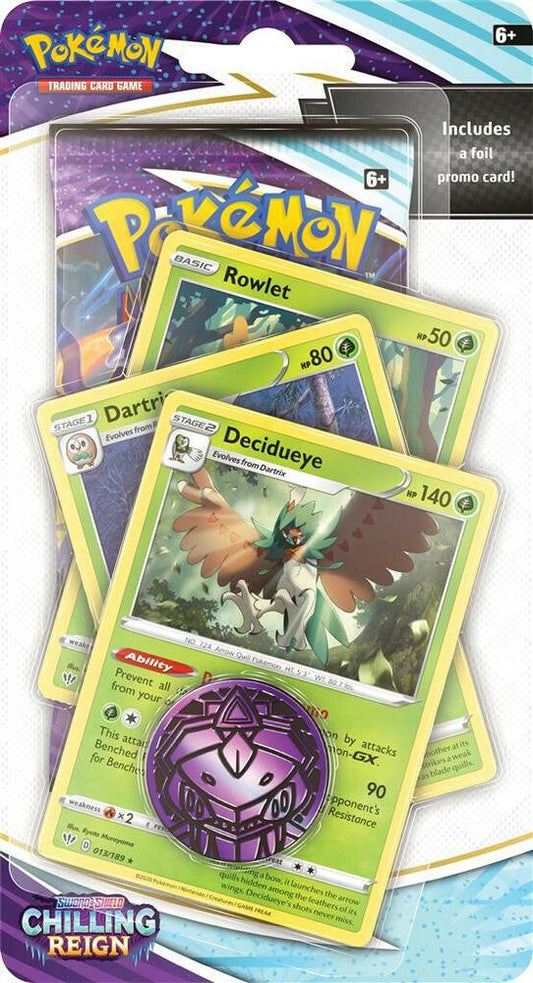 Chilling Reign Premium Checklane Blister [Decidueye] Pokémon card