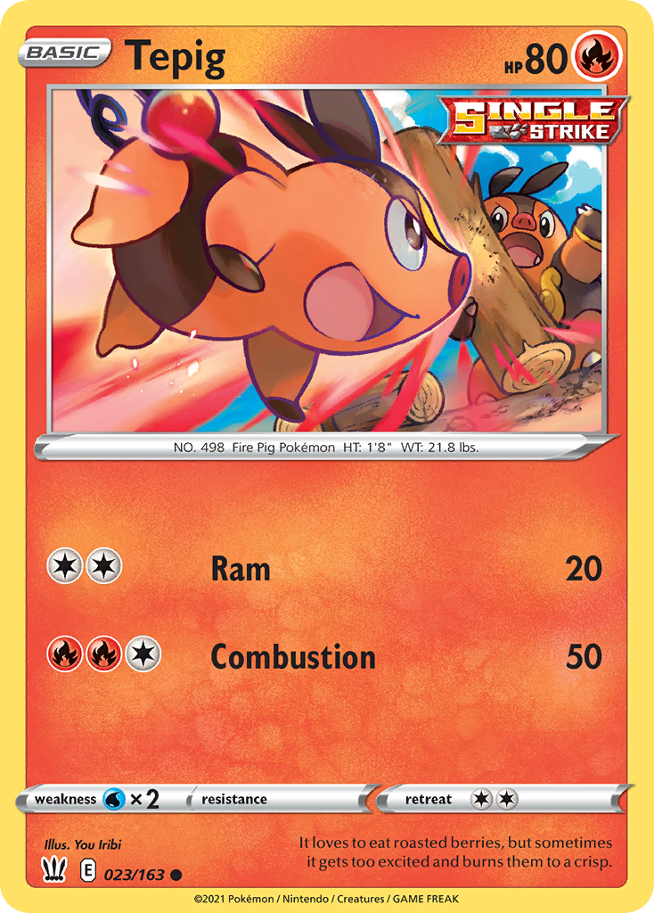 Tepig 023/163 Common Battle Styles