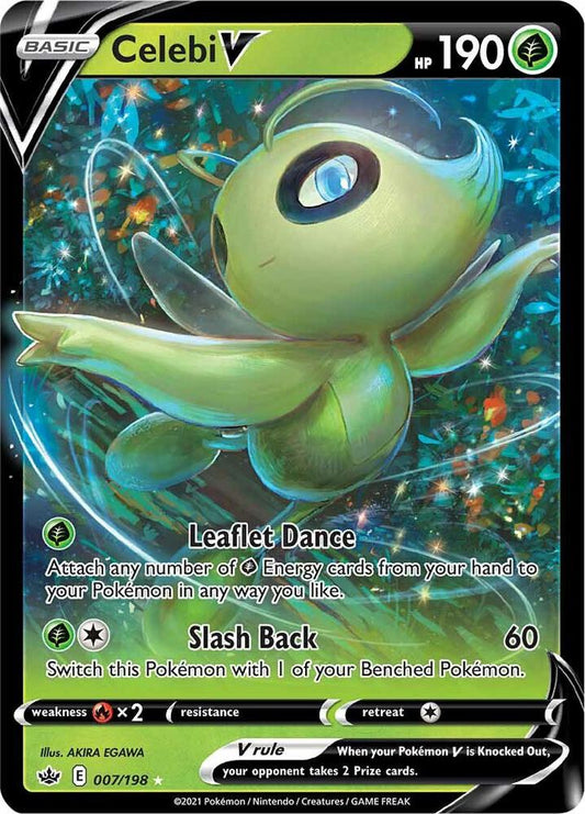 Celebi V 007/198 Ultra Rare Chilling Reign Pokémon card