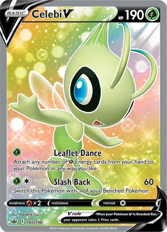 Celebi V (Full Art) 160/198 Ultra Rare Chilling Reign Pokémon card