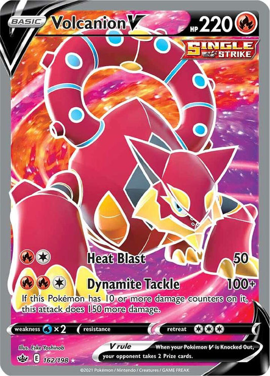 Volcanion V (Full Art) 162/198 Ultra Rare Chilling Reign Pokémon card