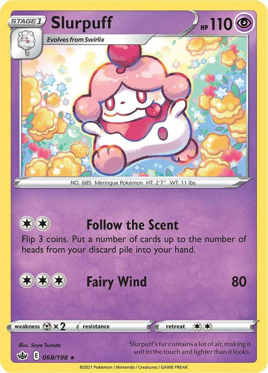Slurpuff 068/198 Rare Chilling Reign Pokémon card