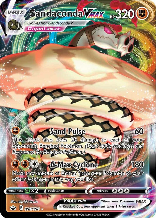 Sandaconda VMAX 090/198 Ultra Rare Chilling Reign Pokémon card