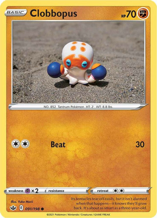Clobbopus 091/198 Common Chilling Reign Pokémon card