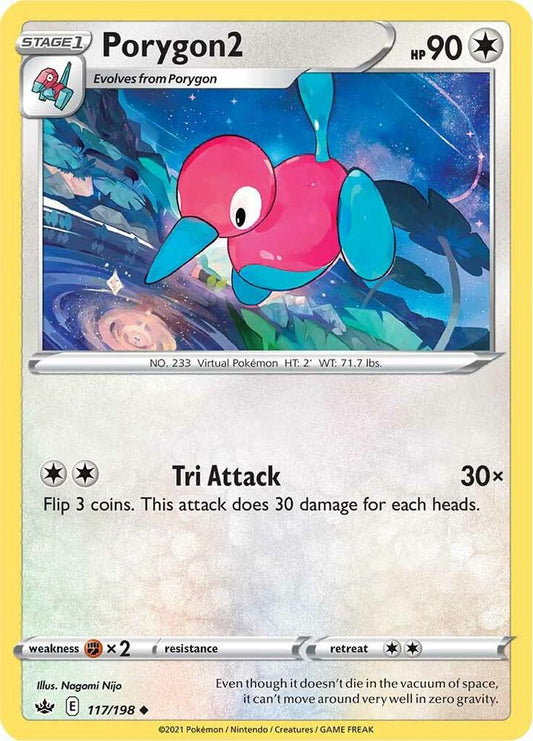 Porygon2 117/198 Uncommon Chilling Reign Pokémon card