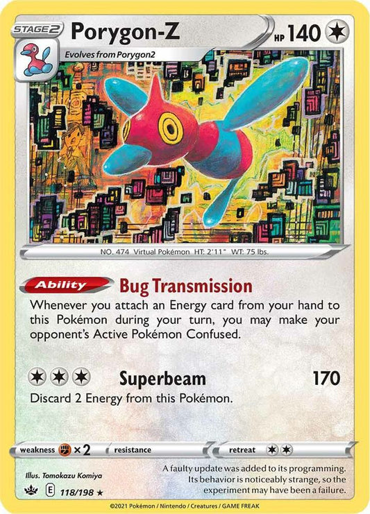 Porygon-Z 118/198 Holo Rare Chilling Reign Pokémon card