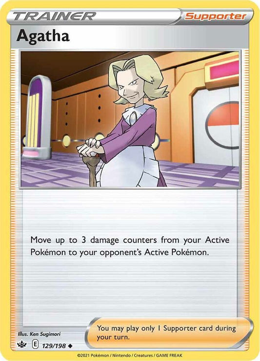 Agatha 129/198 Uncommon Chilling Reign Pokémon card