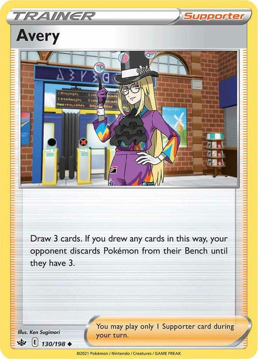 Avery 130/198 Uncommon Chilling Reign Pokémon card