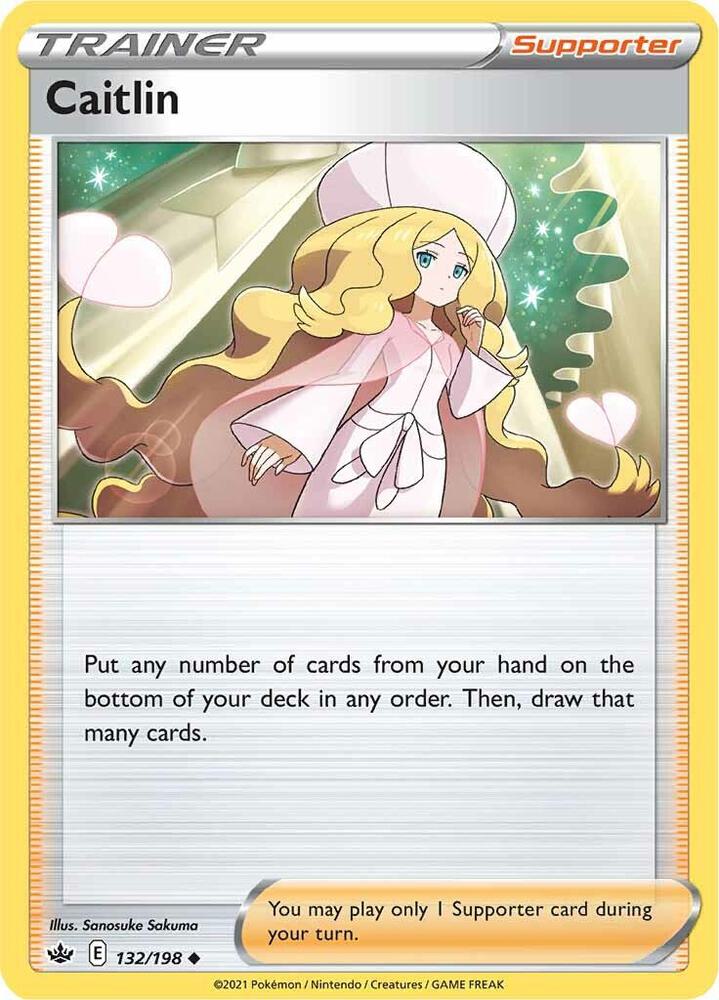 Caitlin 132/198 Uncommon Chilling Reign Pokémon card