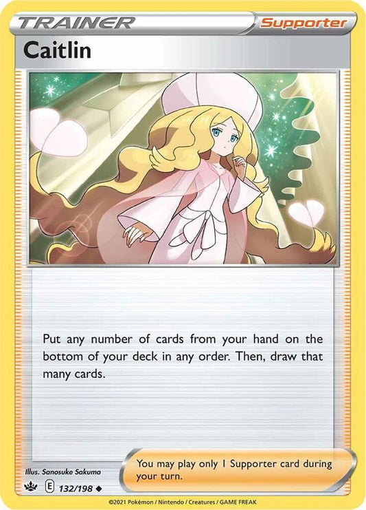 Caitlin 132/198 Uncommon Chilling Reign Pokémon card