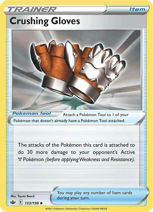 Crushing Gloves 133/198 Uncommon Chilling Reign Pokémon card