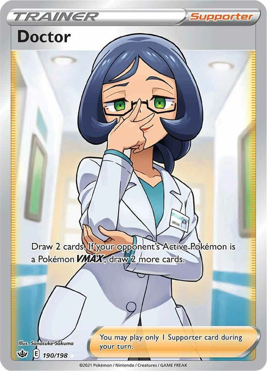 Doctor (Full Art) 190/198 Ultra Rare Chilling Reign Pokémon card