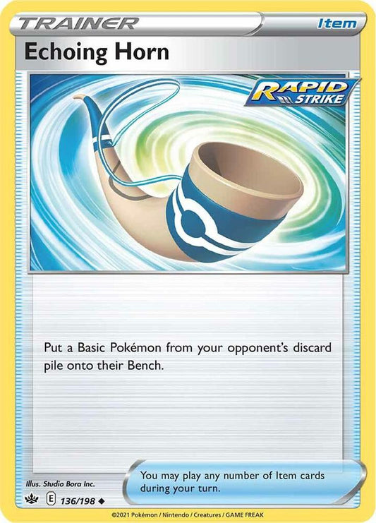 Echoing Horn 136/198 Uncommon Chilling Reign Pokémon card