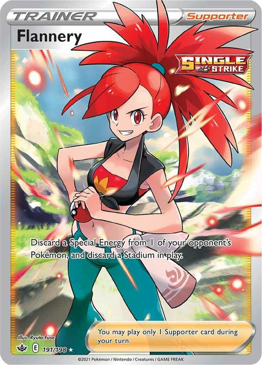 Flannery (Full Art) 191/198 Ultra Rare Chilling Reign Pokémon card