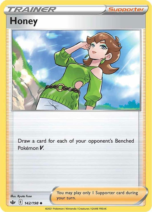 Honey 142/198 Uncommon Chilling Reign Pokémon card