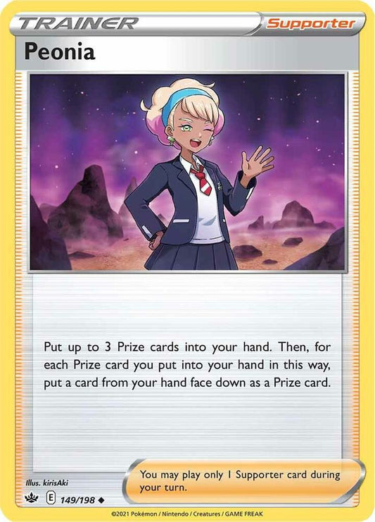 Peonia 149/198 Uncommon Chilling Reign Pokémon card