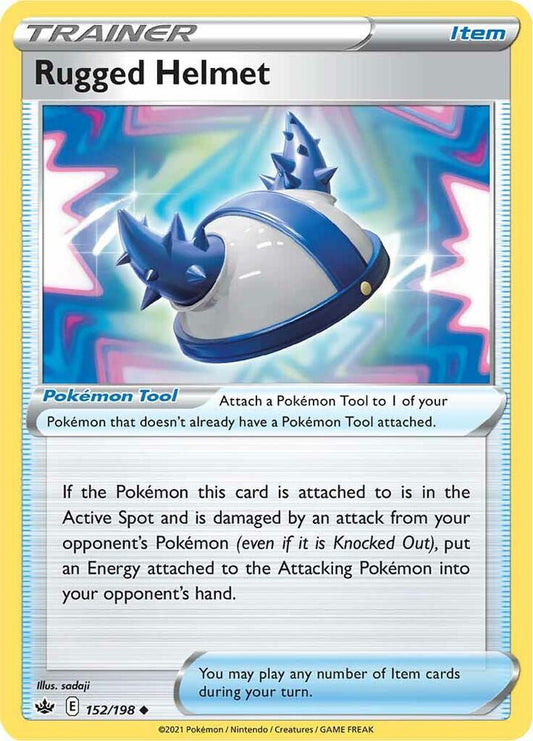 Rugged Helmet 152/198 Uncommon Chilling Reign Pokémon card