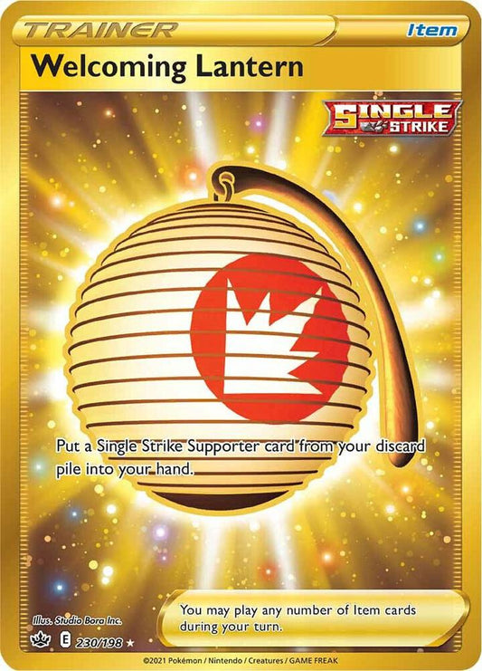 Welcoming Lantern (Secret) 230/198 Secret Rare Chilling Reign Pokémon card