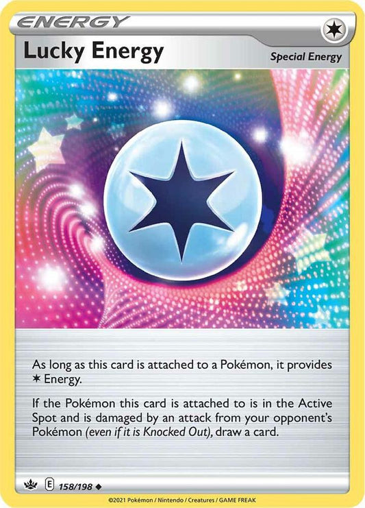 Lucky Energy 158/198 Uncommon Chilling Reign Pokémon card