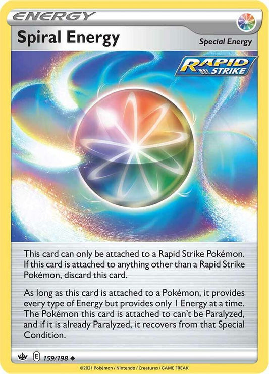 Spiral Energy - 159/198 Uncommon SWSH06: Chilling Reign