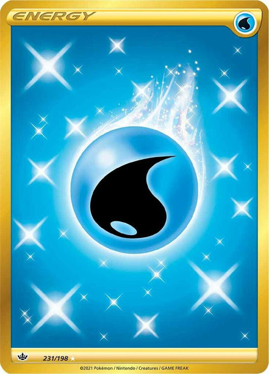 Water Energy (Secret) 231/198 Secret Rare Chilling Reign Pokémon card