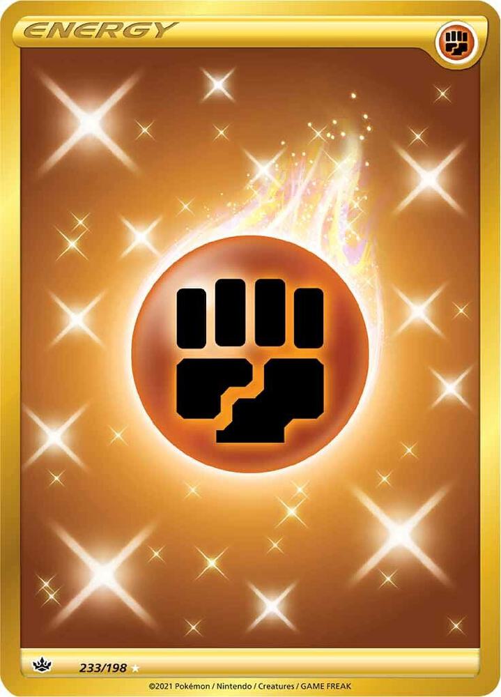 Fighting Energy (Secret) - 233/198 Secret Rare SWSH06: Chilling Reign