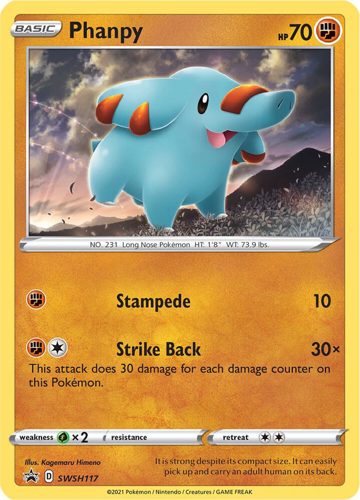 Phanpy - SWSH117 - SWSH117 Promo SWSH: Sword & Shield Promo Cards