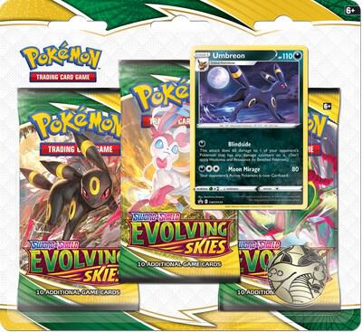 Evolving Skies 3 Pack Blister [Umbreon] Pokémon card