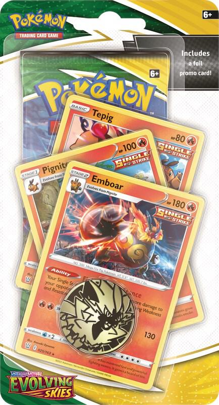 Evolving Skies Premium Checklane Blister [Emboar] - SWSH07: Evolving Skies