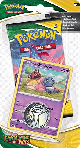 Evolving Skies Single Pack Blister [Galarian Slowpoke] Pokémon card